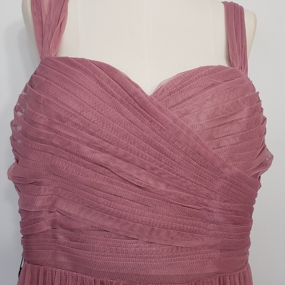 EVER PRETTY purple orchid pleated bridesmaid dress - Picture 4 of 14